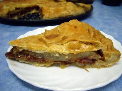 Receta 8:Tarta de peras, nueces y queso gorgonzola