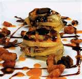 Receta 18. Milhoja de manzana con queso